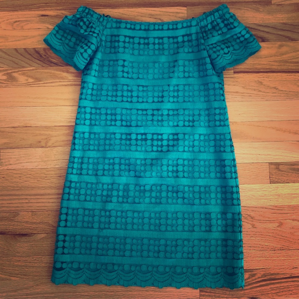 Off the shoulder cocktail dress